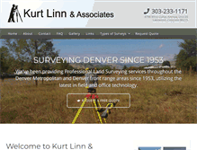 Tablet Screenshot of kurtlinnsurveying.com